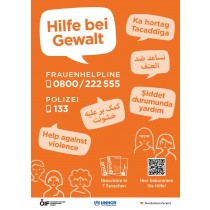 Plakat Hilfe bei Gewalt